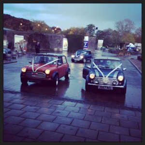 The Bride and Groom Turn Up in Style