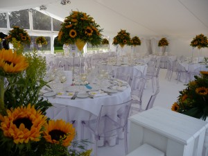 Inside Julia and Bens Marquee