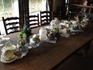 Flower Design with Vintage Crockery