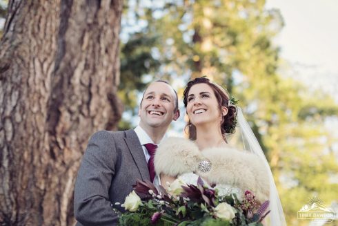 The Bride and Groom Very Much In Love.