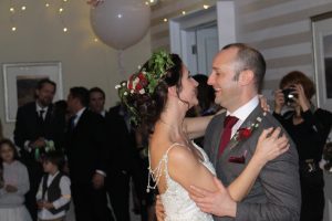 Bride and Groom's First Dance at The Belsfield Hotel.